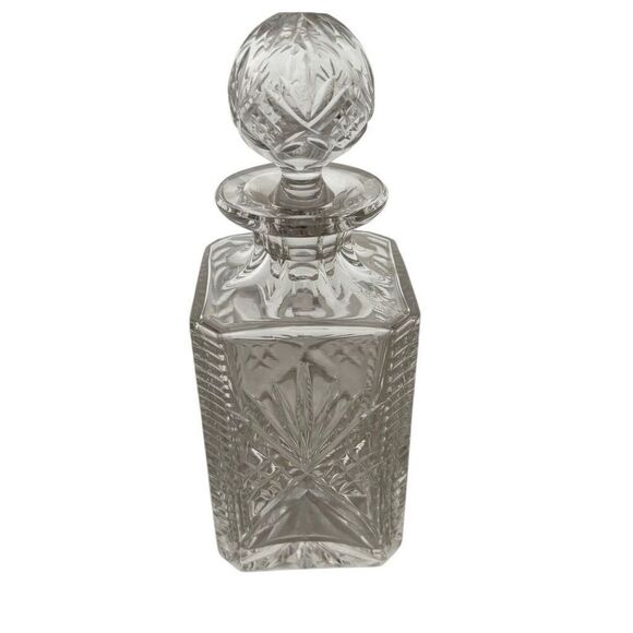 Thomas Webb Square Cut Glass Whiskey Decanter - Picture 3 of 8